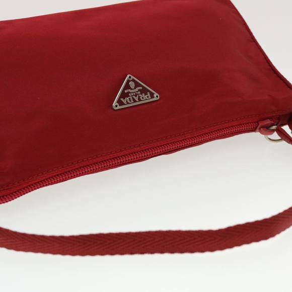 PRADA Accessory Pouch Nylon Red Auth 44108 - Picture 6 of 16